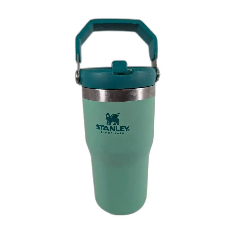 Stanley IceFlow 20 oz Flip Straw Tumbler Seafoam Green Handle 20-03001